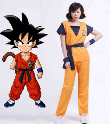 Two Style Kids Adult Dragon Ball Z Son Goku Cosplay Costume