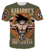 Dragon Ball Z Anime Characters 3D T-Shirt