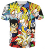 Dragon Ball Z Anime Characters 3D T-Shirt